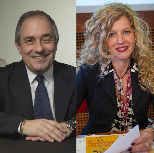 Francesco Francioni, presidente del Consorzio CBI e Liliana Fratini Passi, direttore  generale del Consorzio CBI