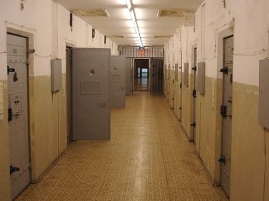 Un corridoio del carcere di Padova