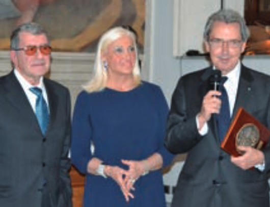 Corrado Calabrò, Sara Iannone  e Franco Bernabè