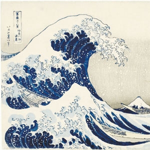 «La grande onda presso  la costa di Kanagawa» di Hokusai