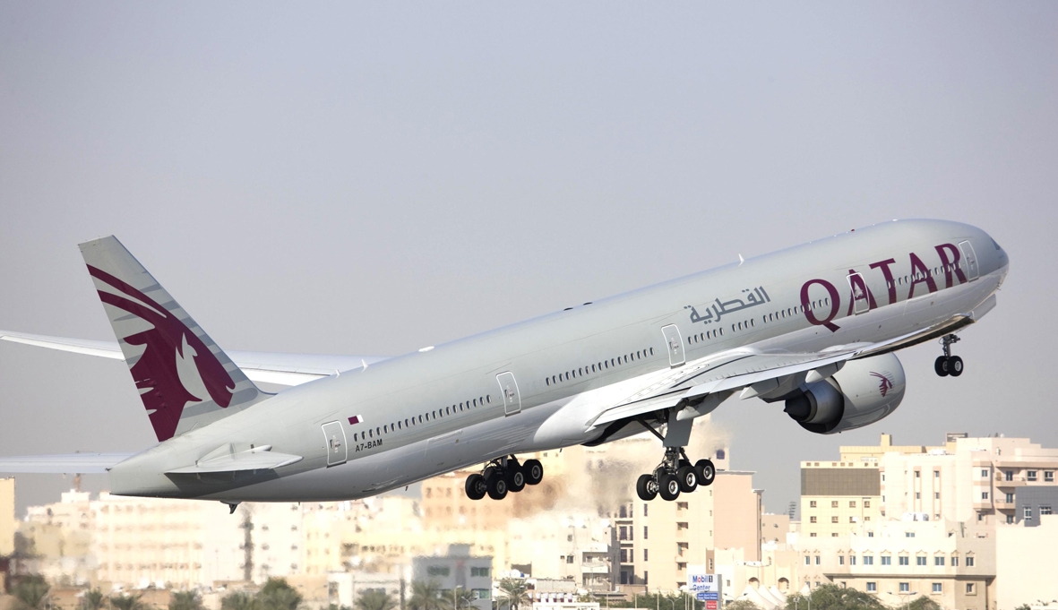 Un aereo della Qatar Airways
