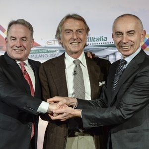 Da sinistra: James Hogan,  Luca Cordero di Montezemolo  e Silvano Cassano