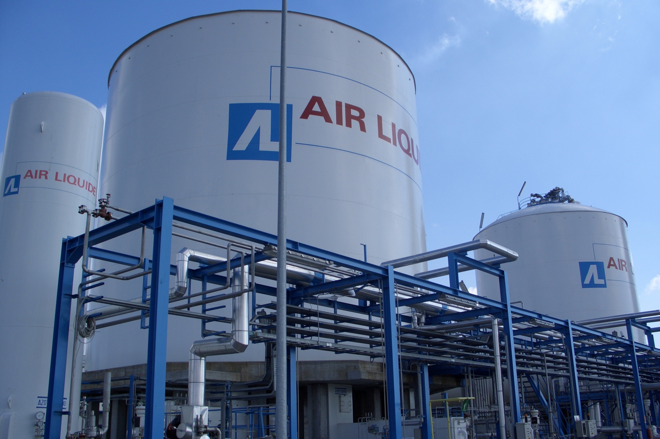 Una centrale produttiva  di Air Liquide in Italia