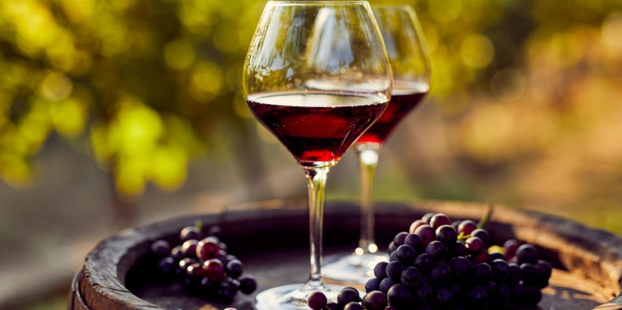 vinitaly calice di vino rosso